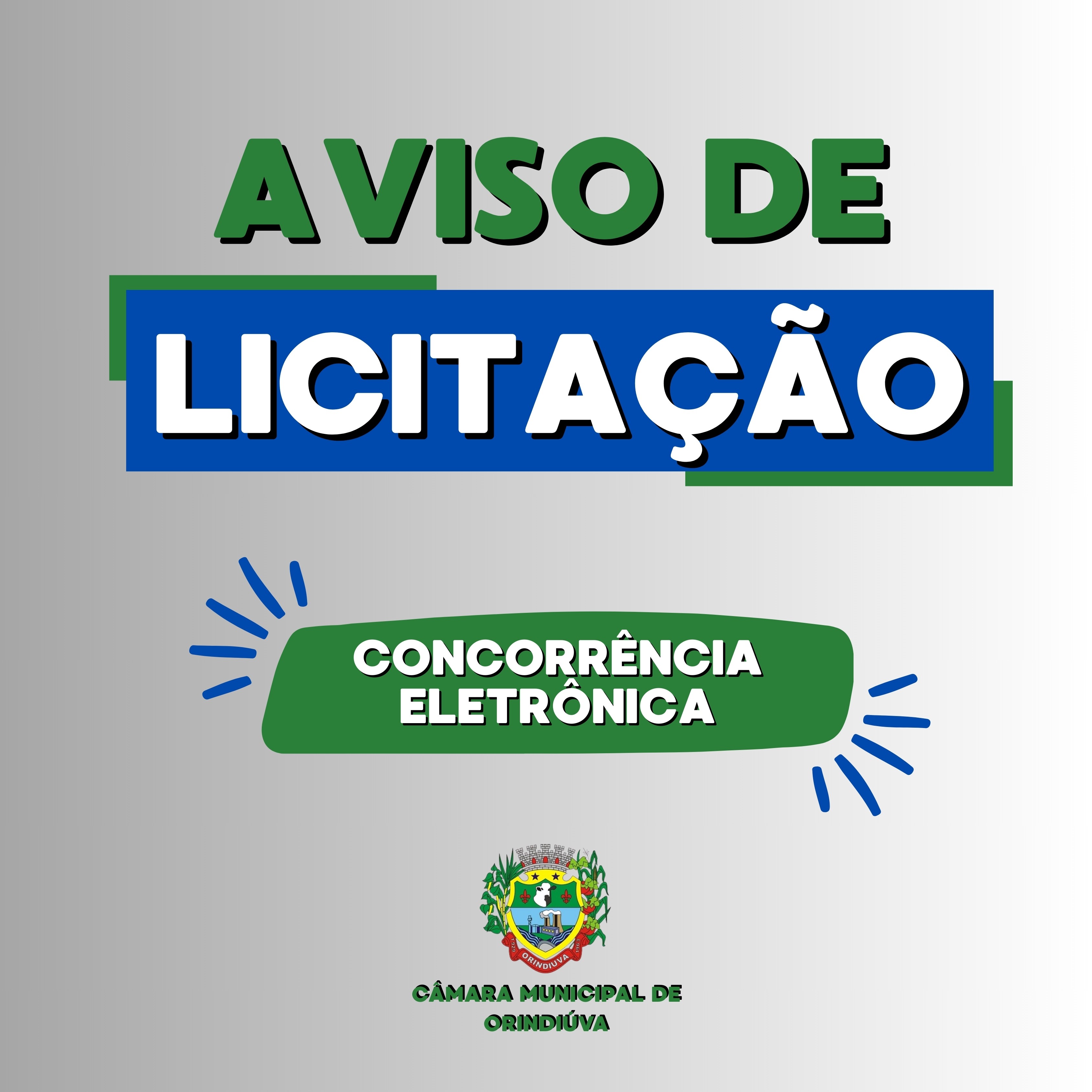 AVISO DE LICITAÇÃO - CONCORRÊNCIA ELETRÔNICA